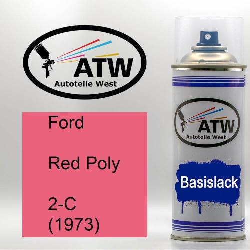 Ford, Red Poly, 2-C (1973): 400ml Sprühdose, von ATW Autoteile West.